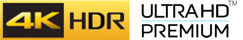 Logo 4K HDR i Ultra HD Premium