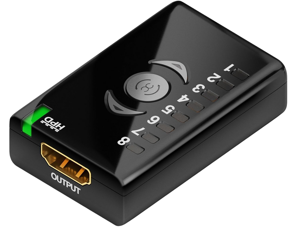 Wyjście HDMI Dr HDMI z zielonym wskaźnikiem HPD