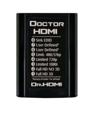 Opis banków Dr HDMI, od 1 Full HD 3D do 8 Sink EDID