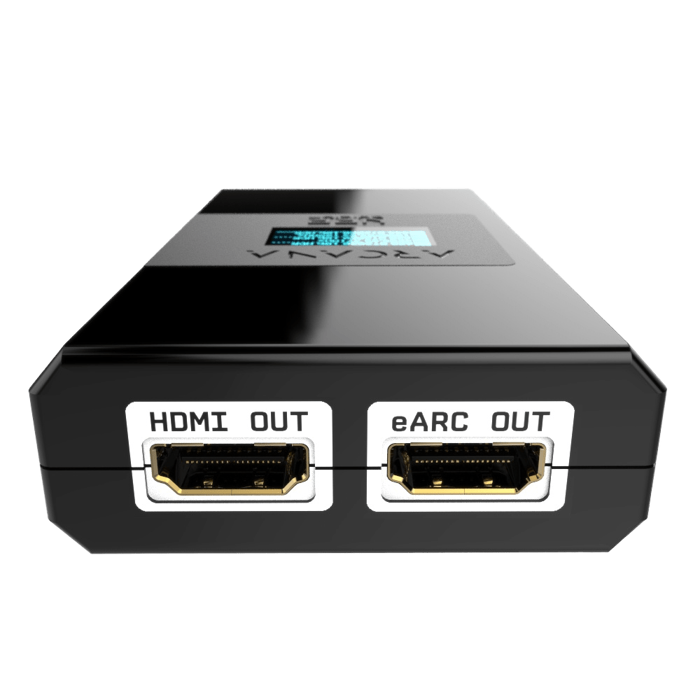 HDfury Arcana 2 z zasilaczem i kablem USB dołączonymi do zestawu
