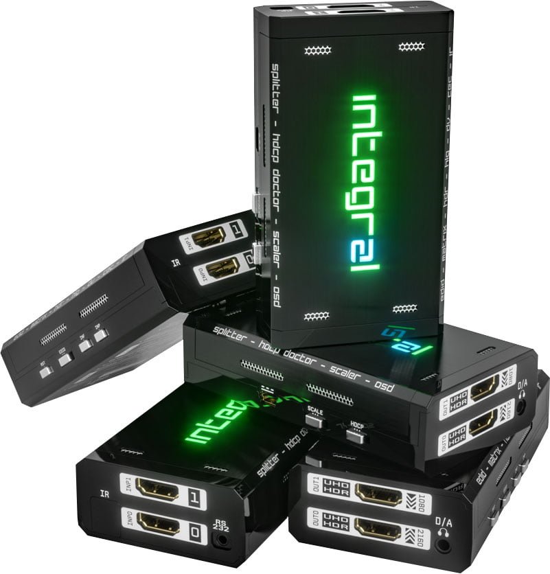 Kilka sztuk HDfury Integral 2 obok siebie
